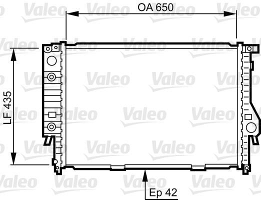 Radiateur moteur (Radiateur de refroidissement) VALEO 732099