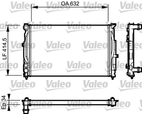 Radiateur moteur (Radiateur de refroidissement) VALEO 732361