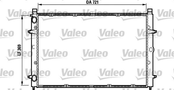 Radiador, refrigeración del motor VALEO ref. 732397