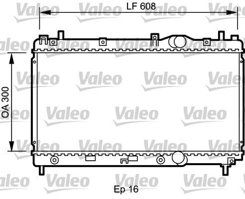 Radiateur moteur (Radiateur de refroidissement) VALEO 732426