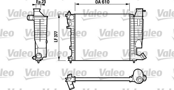 Radiador, refrigeración del motor VALEO ref. 732535
