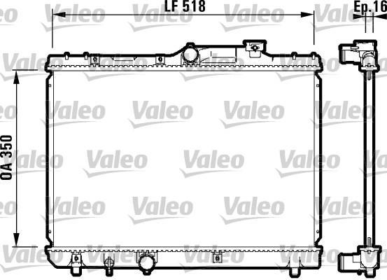 Radiador, refrigeración del motor VALEO ref. 732614