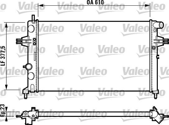 Radiador, refrigeración del motor VALEO ref. 732729