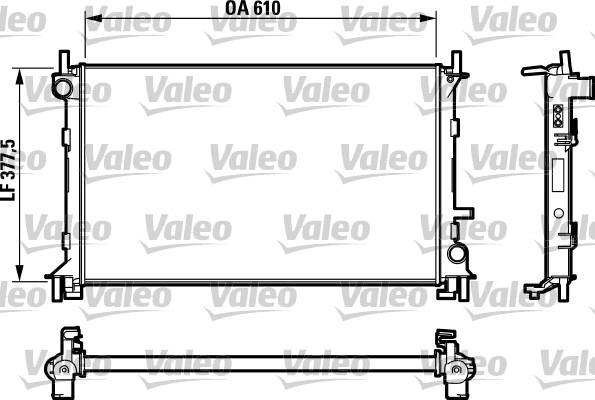 Radiador, refrigeración del motor VALEO ref. 732732