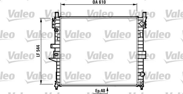 Radiateur moteur (Radiateur de refroidissement) VALEO 732736