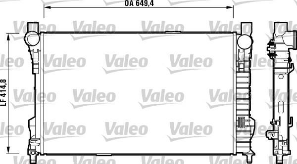 Radiateur moteur (Radiateur de refroidissement) VALEO 732742