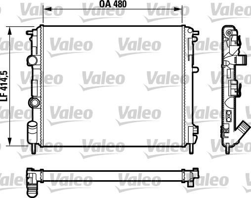 Radiador, refrigeración del motor VALEO ref. 732761
