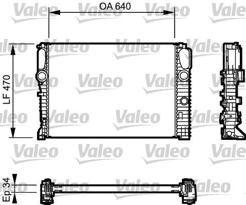 Radiateur moteur (Radiateur de refroidissement) VALEO 732849