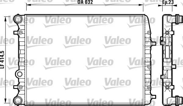 Radiateur moteur (Radiateur de refroidissement) VALEO 732862