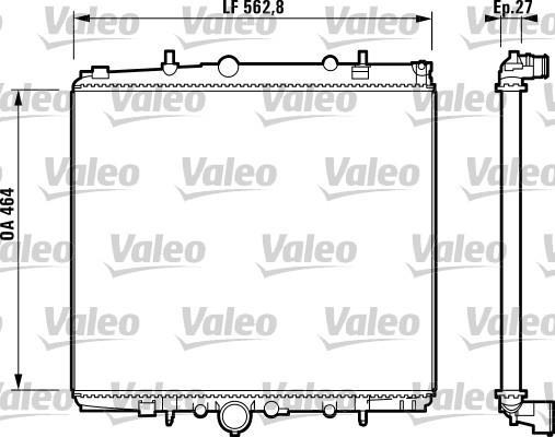 Radiateur moteur (Radiateur de refroidissement) VALEO 732880