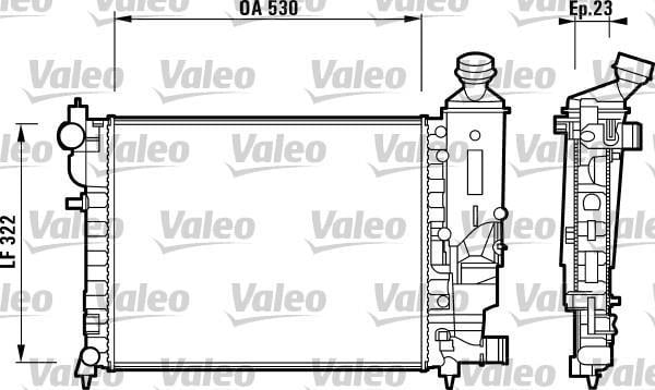 Radiador, refrigeración del motor VALEO ref. 732882