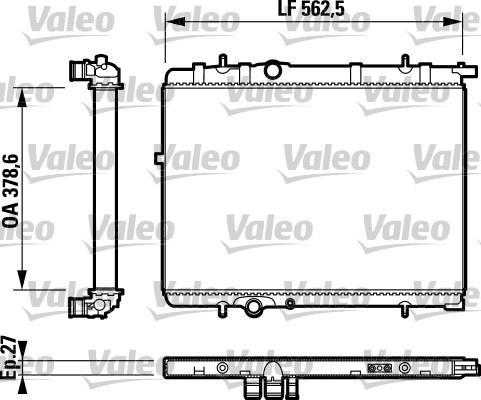 Radiateur moteur (Radiateur de refroidissement) VALEO 732893