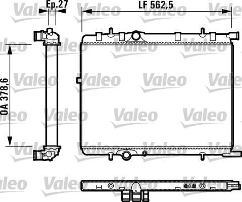 Radiateur moteur (Radiateur de refroidissement) VALEO 732895
