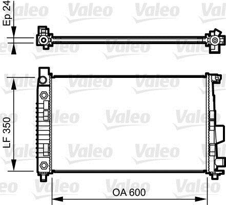 Radiador, refrigeración del motor VALEO ref. 732897
