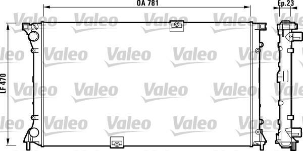 Radiateur moteur (Radiateur de refroidissement) VALEO 732902