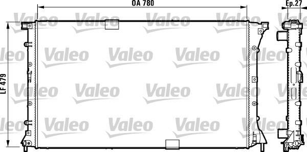 Radiateur moteur (Radiateur de refroidissement) VALEO 732911
