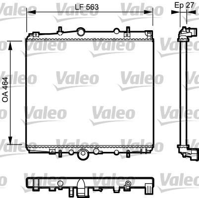 Radiateur moteur (Radiateur de refroidissement) VALEO 732945