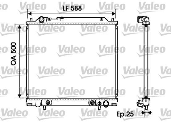 Radiador, refrigeración del motor VALEO ref. 734145
