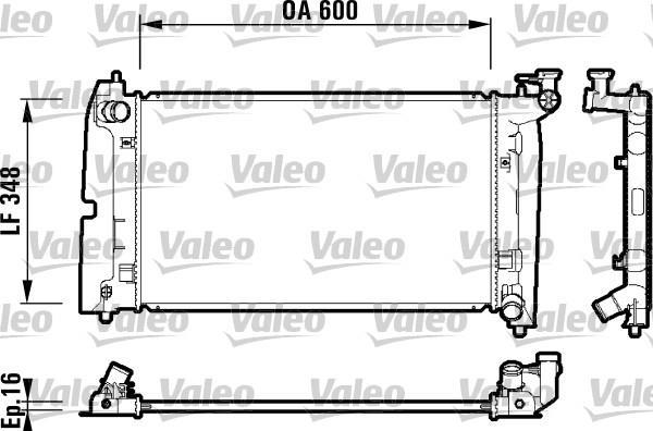 Radiador, refrigeración del motor VALEO ref. 734199