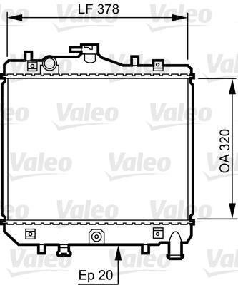 Radiateur moteur (Radiateur de refroidissement) VALEO 734262