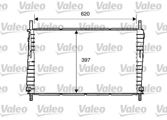 Radiateur moteur (Radiateur de refroidissement) VALEO 734287
