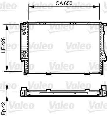 Radiateur moteur (Radiateur de refroidissement) VALEO ref. 734421