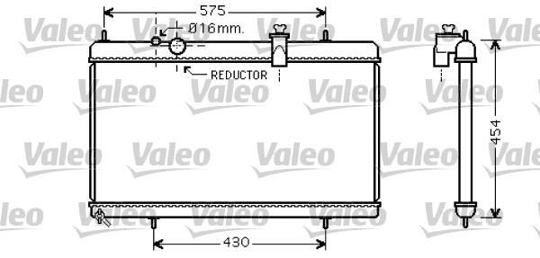Radiateur moteur (Radiateur de refroidissement) VALEO 734452