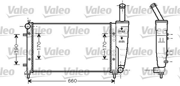 Radiador, refrigeración del motor VALEO ref. 734457