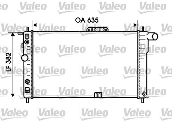 Radiateur moteur (Radiateur de refroidissement) VALEO ref. 734596