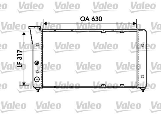 Radiateur moteur (Radiateur de refroidissement) VALEO 734606