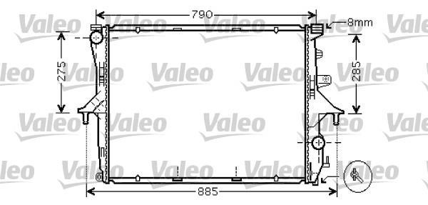 Radiateur moteur (Radiateur de refroidissement) VALEO 734741