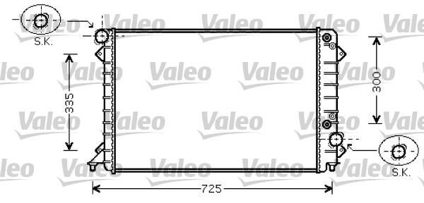 Radiateur moteur (Radiateur de refroidissement) VALEO 734755