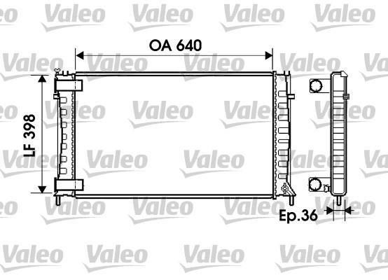 Radiador, refrigeración del motor VALEO ref. 734760
