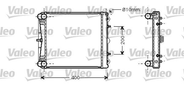 Radiador, refrigeración del motor VALEO ref. 734827