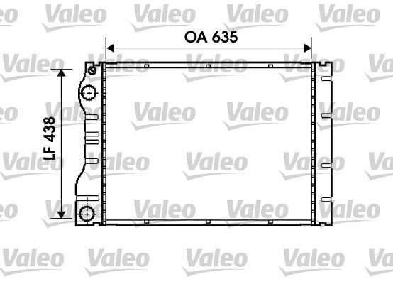 Radiateur moteur (Radiateur de refroidissement) VALEO ref. 734828