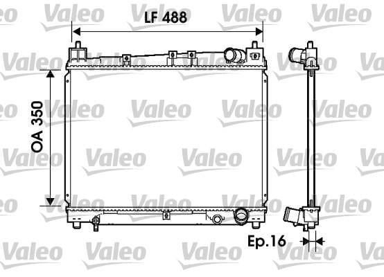 Radiador, refrigeración del motor VALEO ref. 734840