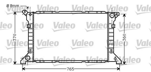 Radiateur moteur (Radiateur de refroidissement) VALEO 734862