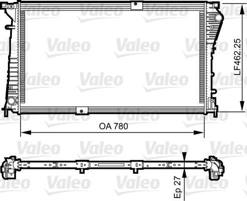 Radiador, refrigeración del motor VALEO ref. 734931