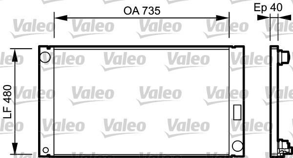 Radiateur moteur (Radiateur de refroidissement) VALEO 735033