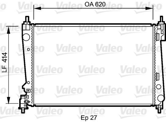 Radiador, refrigeración del motor VALEO ref. 735041