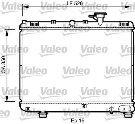 Radiateur moteur (Radiateur de refroidissement) VALEO ref. 735077