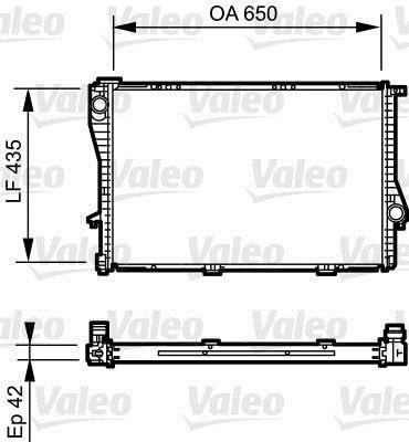 Radiador, refrigeración del motor VALEO ref. 735233