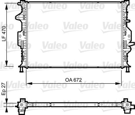 Radiador motor VALEO ref. 735374