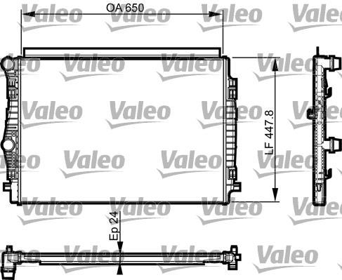 Radiador, refrigeración del motor VALEO ref. 735559