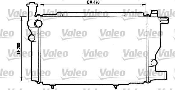 Radiador, refrigeración del motor VALEO ref. 810892