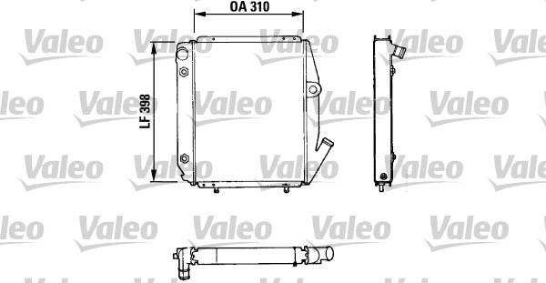 Radiateur moteur (Radiateur de refroidissement) VALEO 810926