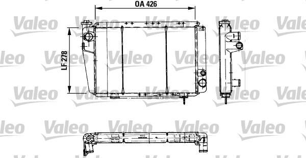 Radiateur moteur (Radiateur de refroidissement) VALEO 810933