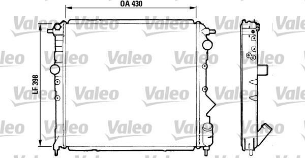 Radiateur moteur (Radiateur de refroidissement) VALEO 810995