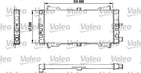 Radiateur moteur (Radiateur de refroidissement) VALEO 811047