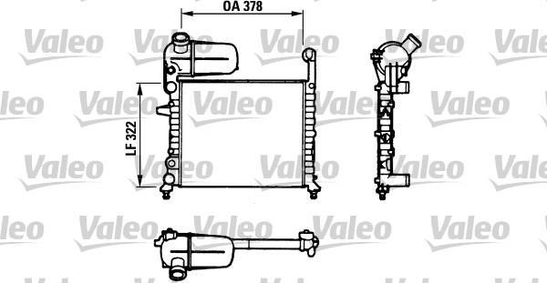 Radiateur moteur (Radiateur de refroidissement) VALEO 811069